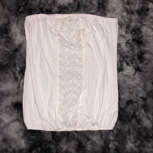 Maurice’s Strapless White Top
